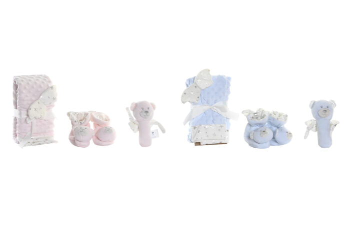 BE 199777 1 4 - Peluche manta set 3 poliester 26x13x26 osito 2 sur